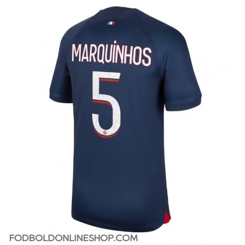 Paris Saint-Germain Marquinhos #5 Hjemmebanetrøje 2023-24 Kortærmet